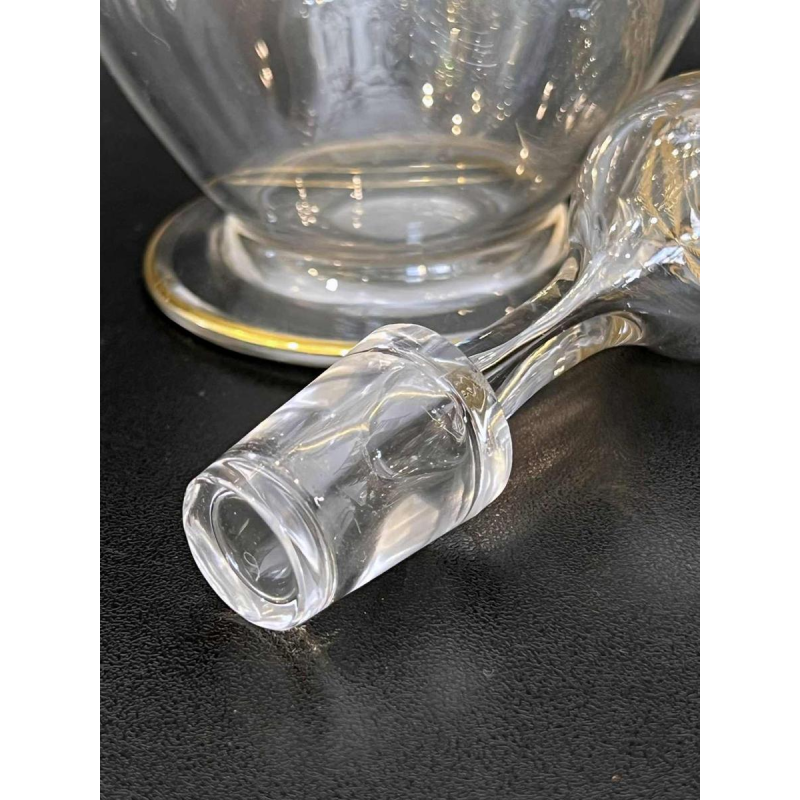 Baccarat crystal wine decanter, 'Byzantine doré' model