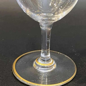 10 Baccarat kristallen wijnglazen "Byzantine doré" model