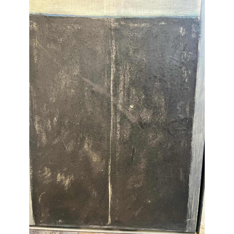 Martine DROIXHE (1954) painting Abstract composition mixed technique on canvas