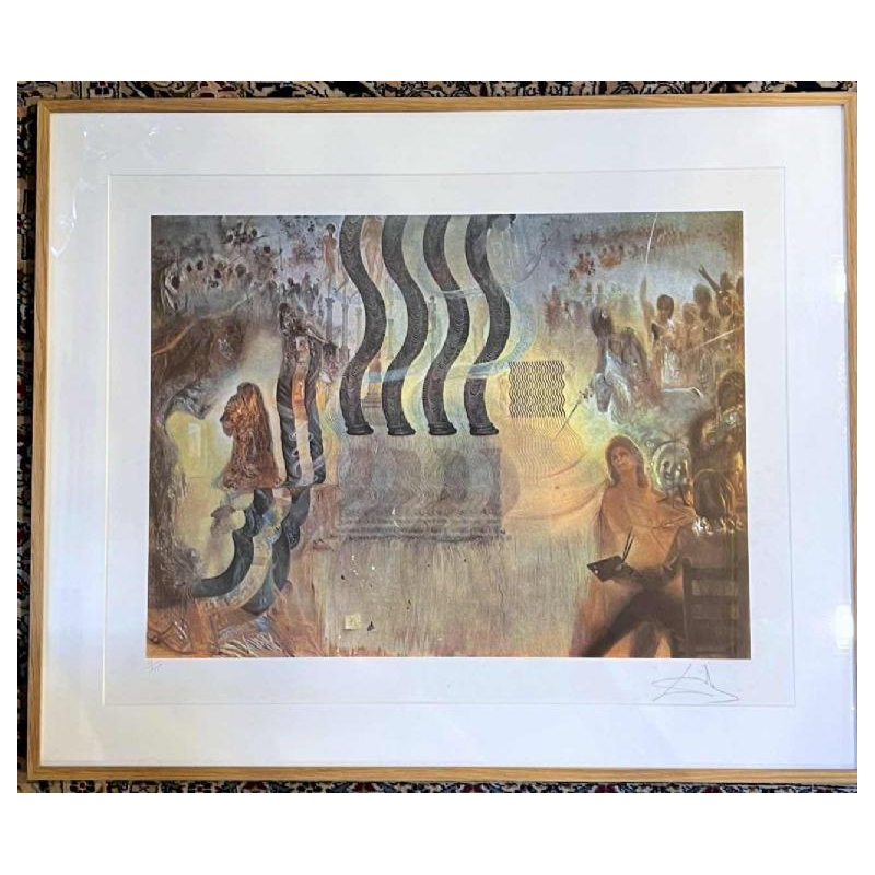 Salvador DALI 'De apotheose van de dollar' kleurenlithografie op papier 33/225