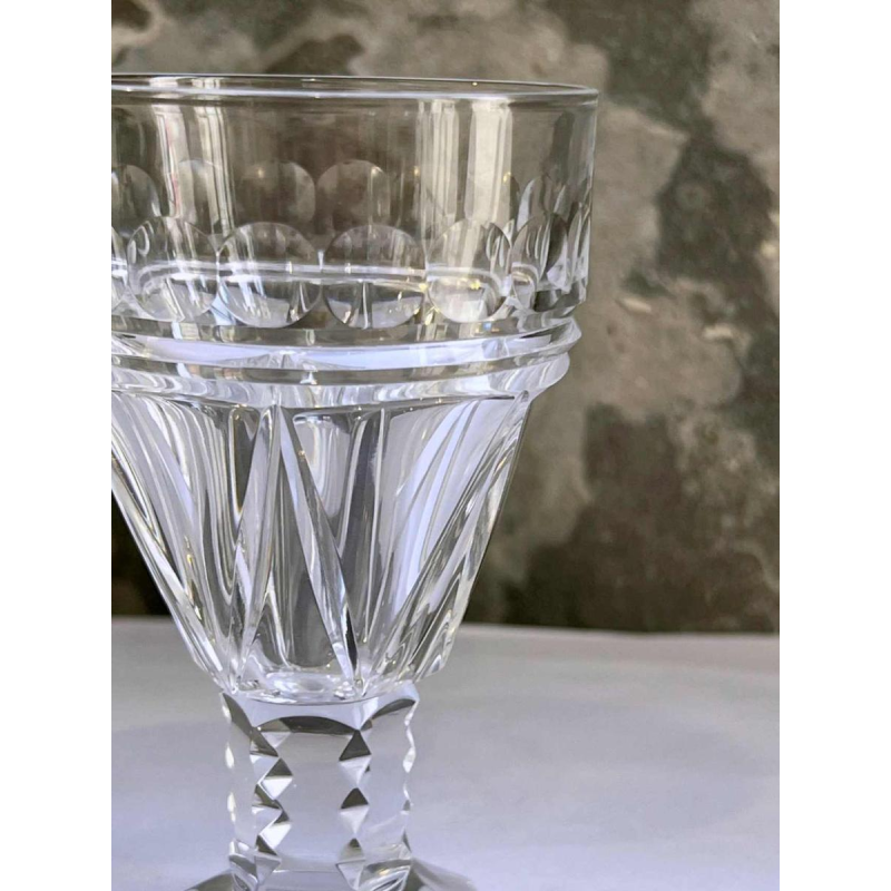 Val Saint Lambert, cut crystal glass set, Mesmer model, 36 pieces