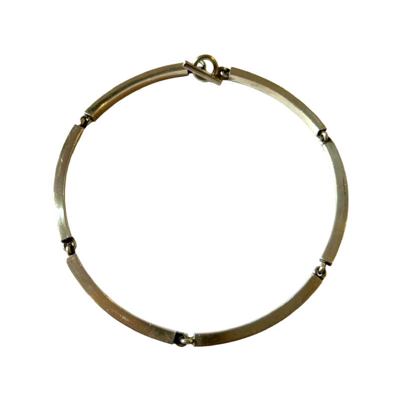 Hans Hansen, gelede zilveren choker ketting