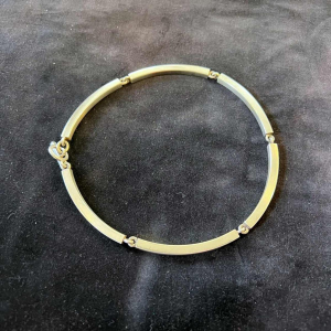 Hans Hansen, gelede zilveren choker ketting