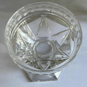 Val Saint Lambert, service de verres en cristal taillé, modèle Mesmer, 36 pièces