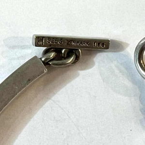 Hans Hansen, collier ras-de-cou articulé en argent