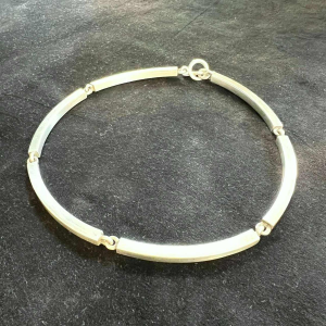 Hans Hansen, gelede zilveren choker ketting