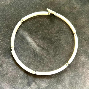 Hans Hansen, articulated silver choker necklace