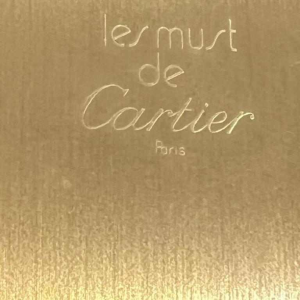 Must de Cartier verguld metalen en geëmailleerd fotolijstje