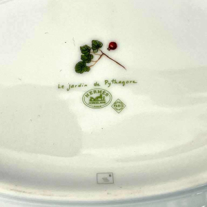 Hermès « Le jardin de Pythagore » ovale porseleinen schaal