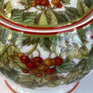 Hermès « Le jardin de Pythagore » sucrier en porcelaine