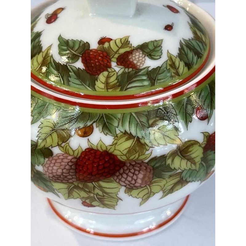 Hermès « Le jardin de Pythagore » sucrier en porcelaine