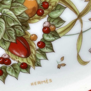 Hermès « Le jardin de Pythagore » sucrier en porcelaine