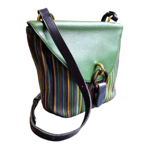 DELVAUX - Multicoloured woven leather bag