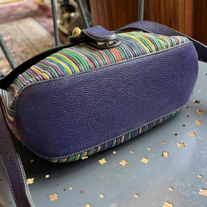 DELVAUX - Multicoloured woven leather bag