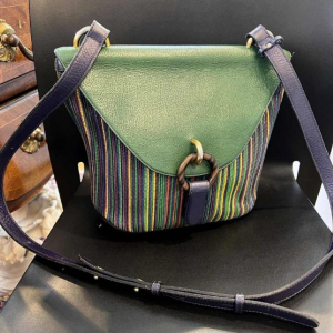 DELVAUX - Multicoloured woven leather bag
