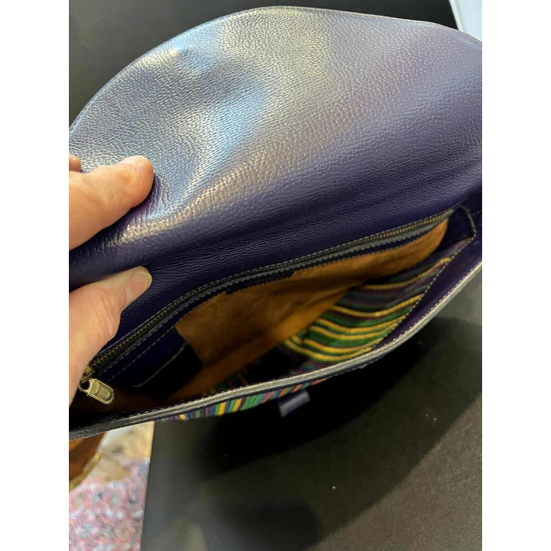 DELVAUX - Multicoloured woven leather bag