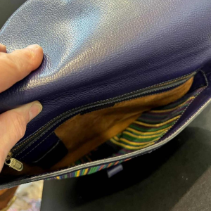 DELVAUX - Multicoloured woven leather bag