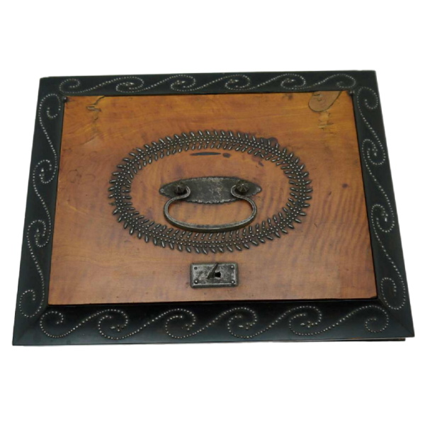 Maison GRANDCHER à Paris, coffret / porte courrier à soufflet, époque Empire