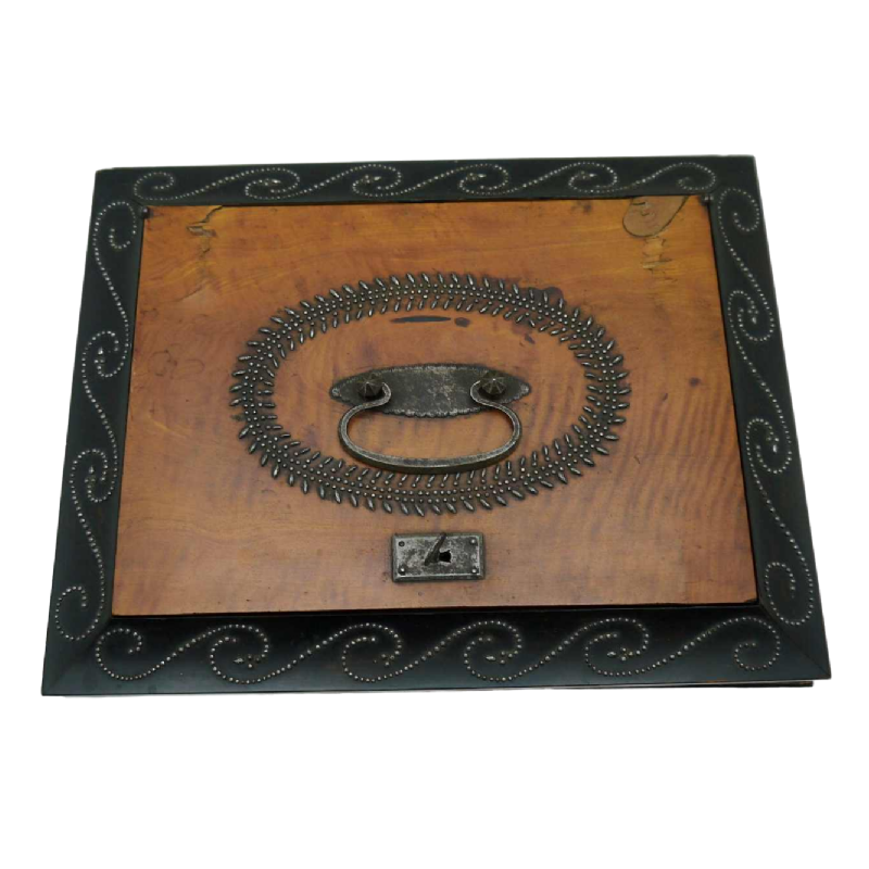 Maison GRANDCHER à Paris, coffret / porte courrier à soufflet, époque Empire