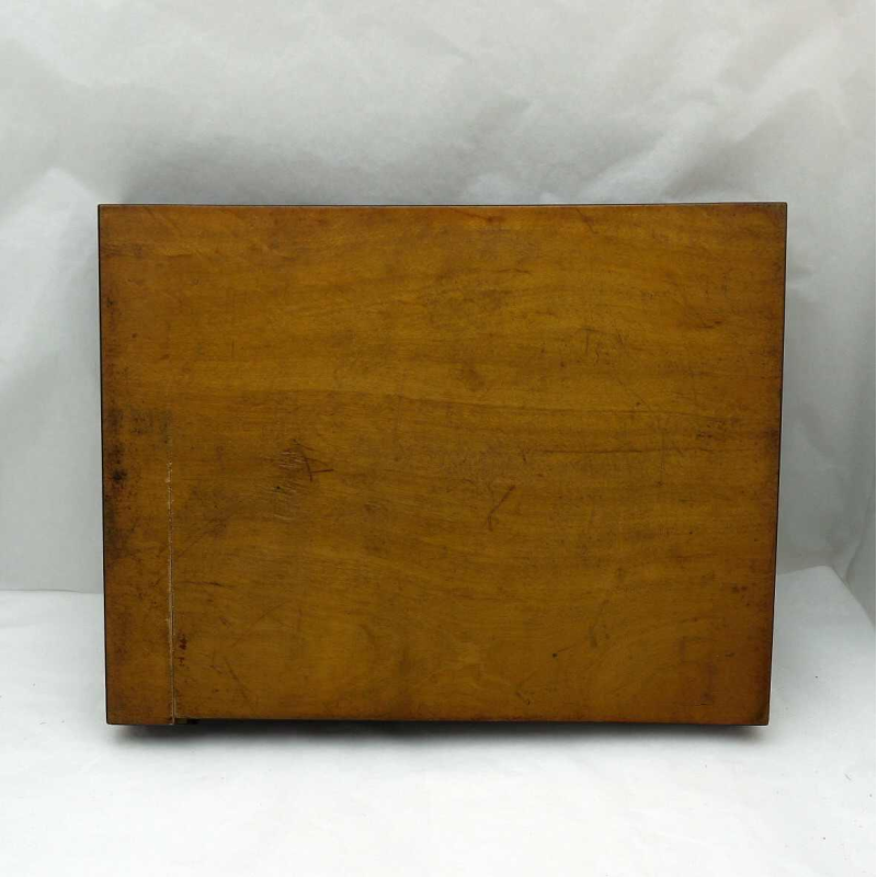 Maison GRANDCHER à Paris, coffret / porte courrier à soufflet, époque Empire