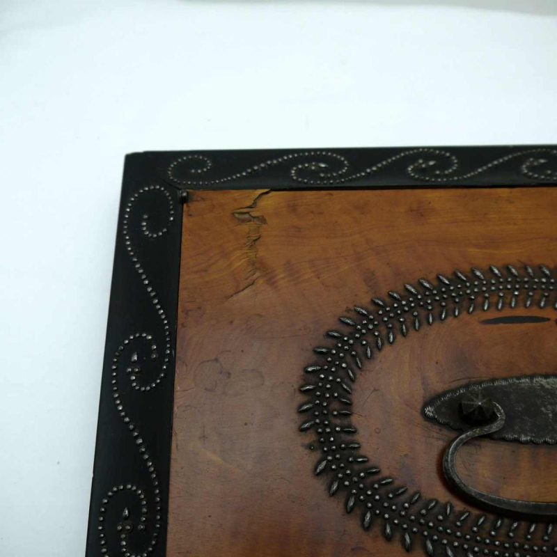 Maison GRANDCHER à Paris, coffret / porte courrier à soufflet, époque Empire