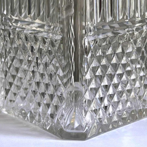 Val Saint Lambert, cut crystal whisky decanter, 20th century