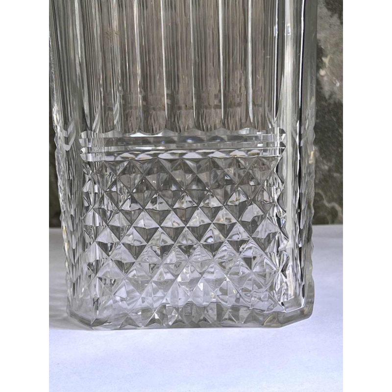 Val Saint Lambert, cut crystal whisky decanter, 20th century