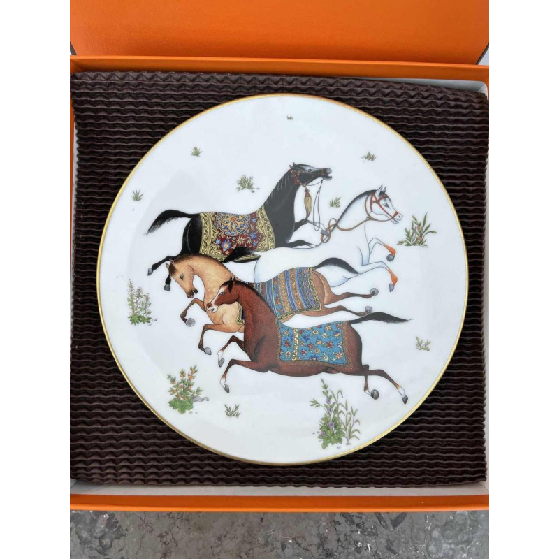 HERMES Paris - Dish/Assiette "Cheval d'Orient" collection