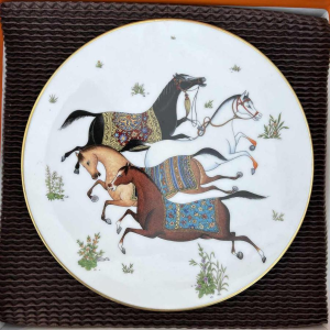 HERMES Paris - Dish/Assiette "Cheval d'Orient" collection
