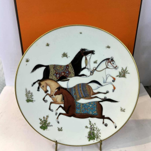 HERMES Paris - Dish/Assiette "Cheval d'Orient" collection