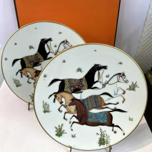HERMES Paris - Dish/Assiette "Cheval d'Orient" collection