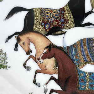 HERMES Paris - Dish/Assiette "Cheval d'Orient" collection
