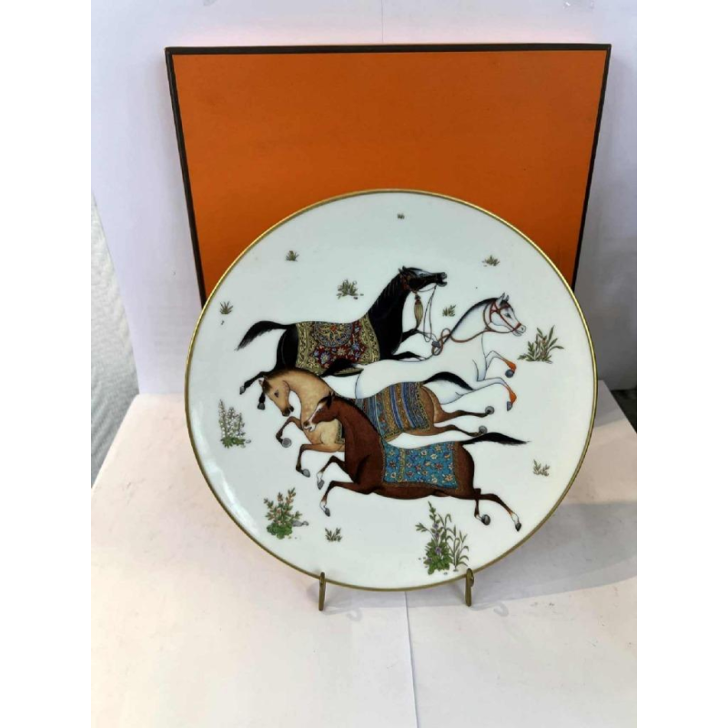 HERMES Paris - Dish/Assiette "Cheval d'Orient" collection