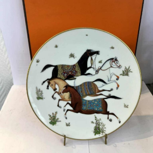 HERMES Paris - Dish/Assiette "Cheval d'Orient" collection