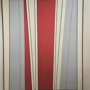 Jean Dubois 'Abstract composition' painting oil on canvas, 1985