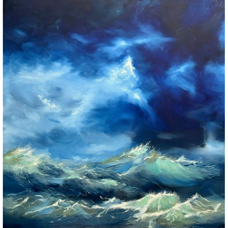 Jonathan DE CESARE - Composition 2023 - huile sur toile