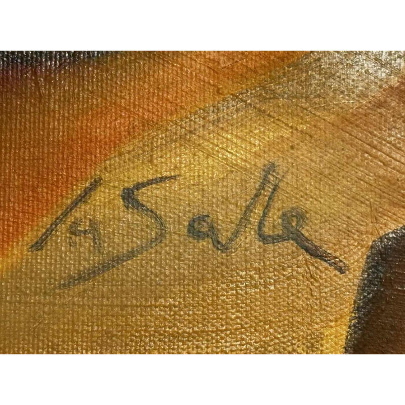 Charles-Louis Lasalle, l'Etalon à l'Honneur, painting olieverf op doek, gesigneerd, 1997