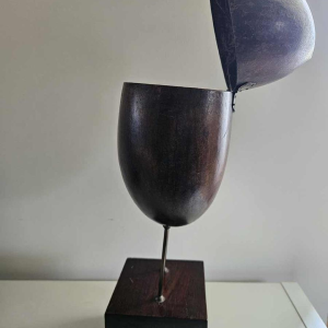 Coco Fesse / of the seas (Lodoicea maldivica) box mounted on base