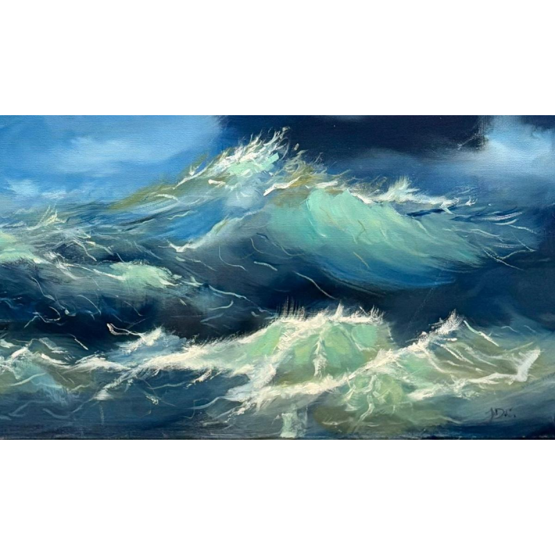 Jonathan DE CESARE - Composition 2023 - huile sur toile