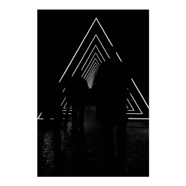 Louis Hautier, foto op Dibon 1/1 'Bright Night' minimalistische serie, 120x80cm, 2021