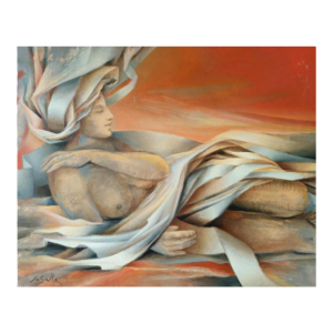 Charles-Louis Lasalle 'Marie Carmen' schilderij olieverf op doek, 2002