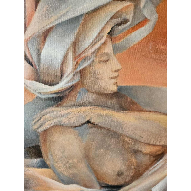 Charles-Louis Lasalle 'Marie Carmen' painting oil on canvas, 2002