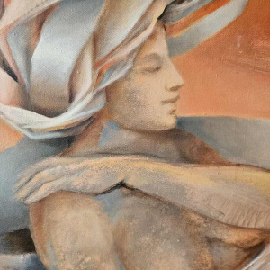 Charles-Louis Lasalle 'Marie Carmen' painting oil on canvas, 2002