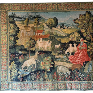 Robert Four, tapisserie d'Aubusson 'Concert champêtre'