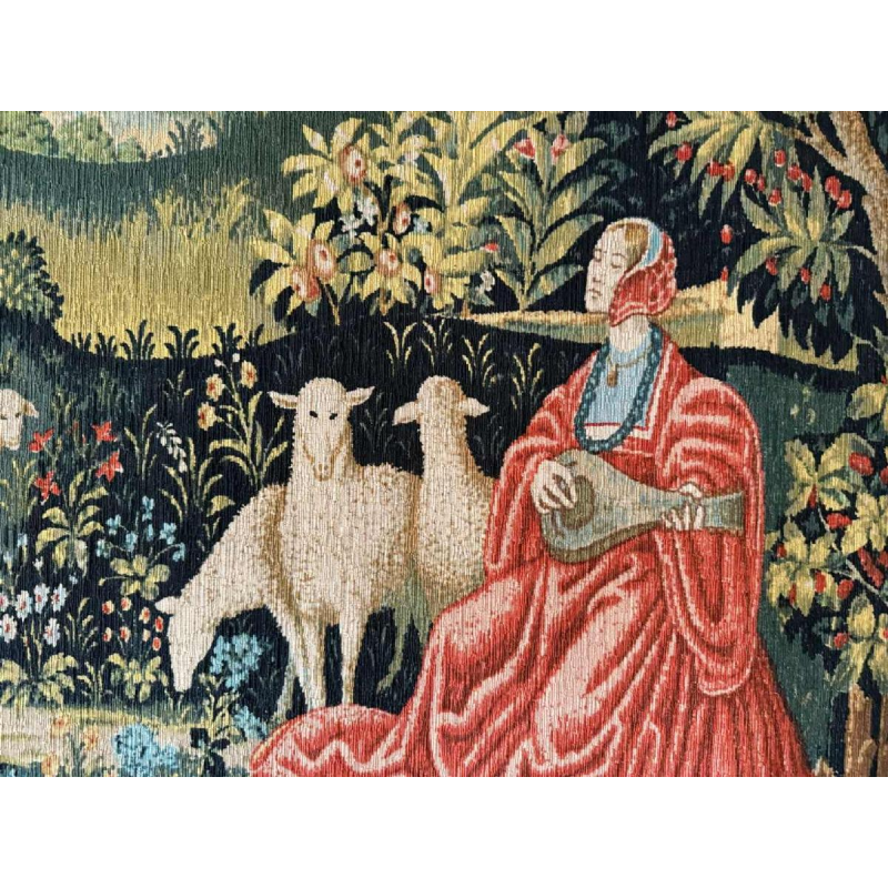 Robert Four, tapisserie d'Aubusson 'Landelijk concert'