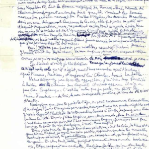 Louis Aragon Manuscrit - Exposé d'une exposition - 1977