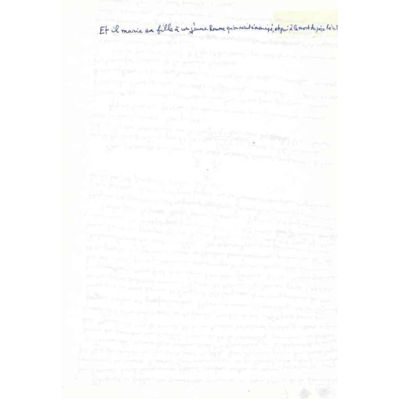 manuscript Louis Aragon - unique and unpublished - Exposé d'une exposition - 1977