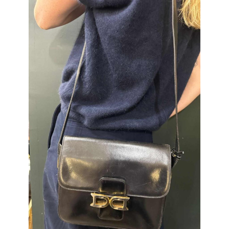 Delvaux tas in glad vintage lamsleer