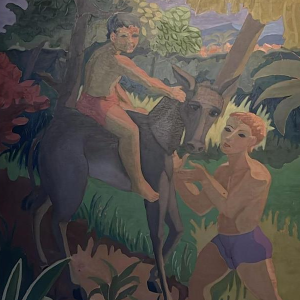 Edgar Scaufleur, oil on panel, 1959