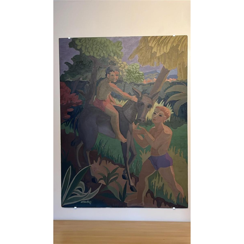 Edgar Scaufleur, oil on panel, 1959